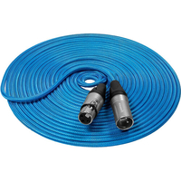 Kondor Blue Male XLR to Female XLR Audio Cable for Professional Balanced Sound - 7.6m - Blue
