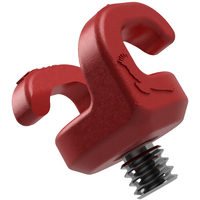 Kondor Blue Mondo Ties Cable Management Clips for Cameras 1/4"-20 - 5 Pack Red