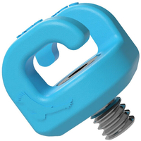 Kondor Blue Mondo Ties Cable Management Clips for Cameras 1/4"-20 - 10 Pack - Blue