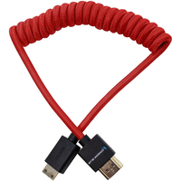 Kondor Blue Coiled Mini HDMI to Full HDMI 30-60cm - Cardinal Red