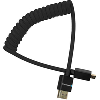 Kondor Blue Coiled Micro HDMI to Full HDMI - 30-60cm - Black