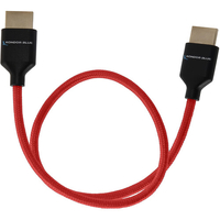 Kondor Blue 8K HDMI 43cm Braided Cable for on Camera Monitors - Cardinal Red