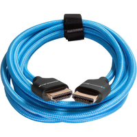 Kondor Blue Long 4K HDMI 2.0 Braided Cable - 213cm - Blue