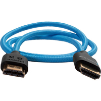 Kondor Blue Long 4K HDMI 2.0 Braided Cable - 60.9cm - Blue