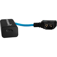 Kondor Blue Female USB C PD to D-Tap Battery Charging Cable - 15.2cm - Blue
