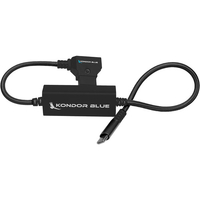 Kondor Blue 40cm D-Tap to USB C Power Delivery Cable for Mirrorless Cameras & Laptops - Raven Black