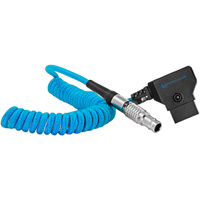 Kondor Blue D-TAP to LEMO 2 Pin 0B Male Power Cable - Straight (Blue)
