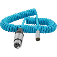 Kondor Blue Coiled Mini XLR to XLR for C70 & BMPCC4K/6K, 50.8 - 101.6cm - Blue