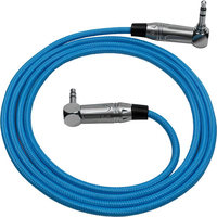 Kondor Blue 3.5mm Right Angle TRS Stereo Audio Cable 1.2m Straight