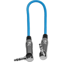 Kondor Blue 25cm 3.5mm to 3.5mm Right Angle Time Code Audio Cable
