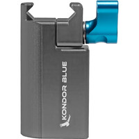 Kondor Blue Baby Pin 5/8 Inch Spigot Receiver to NATO Clamp Adapter - Space Grey