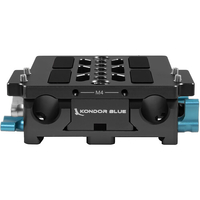 Kondor Blue LWS ARRI Bridge Plate For Cinema Cameras with Riser for ARRI Alexa Mini - Black