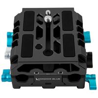 Kondor Blue LWS ARRI Bridge Plate For Cinema Cameras with Riser for RED KOMODO - Black