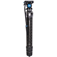 Benro Tortoise 24CLV with S4PRO Head, Carbon Fibre, Video Tripod Kit