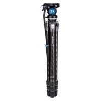 Benro Tortoise 24CLV, Carbon Fibre, Twist Lock, S6PRO Head, QR6PRO Plate, Video Tripod Kit