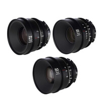 Laowa Nanomorph S35 Prime 3 Lens Bundle - ARRI PL & Canon EF - Silver Flare