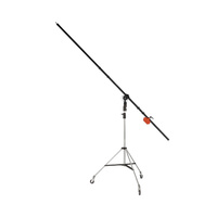 Manfrotto 085B Light Boom 35 Black A25 with Silver Cine Stand & Castors