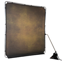 Manfrotto LL LB7924 EzyFrame Vintage Background Kit 6.5 x 7.5' - Olive