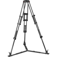 Manfrotto MVK608TWINGC 608 Nitrotech Fluid Video Head and Carbon Fiber Twin Leg Tripod with Ground Spreader