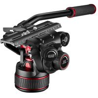 Manfrotto MVK612TWINGC 612 Nitrotech Fluid Video Head and Carbon Fiber Twin Leg Tripod with Ground Spreader