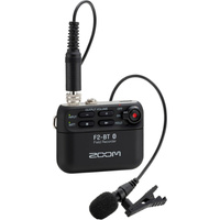 Zoom F2-BT Ultracompact Bluetooth-Enabled Portable Field Recorder with Lavalier