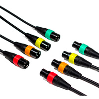 Zoom XLR-4c/cp Microphone Cables with Colour ID Rings Pack