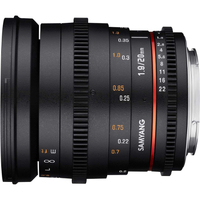 Samyang 20mm T1.9 VDSLR UMC II Cinema Lens for Canon EF