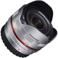 Samyang 7.5mm f/3.5 Fisheye UMC II Lens for MFT - Silver