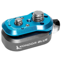 Kondor Blue Mini Lock Quick Release Plates for Professional Camera Workflows (Kondor Blue)