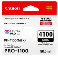 Canon PFI-4100 Matte Black Pigment Ink Tank - 80mL
