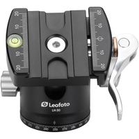 Leofoto LH-30LR 30mm Low Profile Ball Head with LR-50 Quick Release Lever Clamp and NP-50 Plate