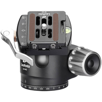 Leofoto LH-40LR 40mm Low Profile Ball Head with LR-50 Quick Release Lever Clamp and NP-50 Plate