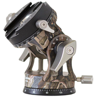 Leofoto VH-30R 2-Way Monopod Head with Panning Clamp and PU-100D Plate - Camouflage