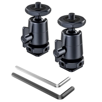 SmallRig mini Ball-Head Mounting Support Kit with Removable Cold Shoe (2pcs) 2948B