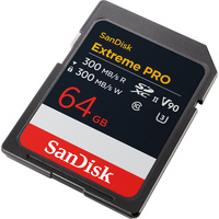 SanDisk Extreme Pro 64GB SDXC UHS-II 300MB/s Memory Card - V90