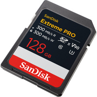 SanDisk Extreme Pro 128GB SDXC UHS-II 300MB/s Memory Card - V90