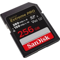 SanDisk Extreme Pro 256GB SDXC UHS-II 280MB/s Memory Card - V60