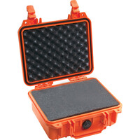 Pelican 1200 Camera Case with Foam - Orange