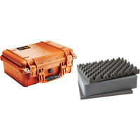 Pelican 1450 Medium Camera Case with Foam - Orange