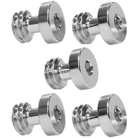 Kondor Blue Replacement 1/4 inch & 3/8 inch Screws for our Mini Quick Release Plates (1/4 inch-20 Short) - 5 pack