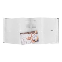 Profile Plush Linen Grey Slip In Photo Album - 200 Photos