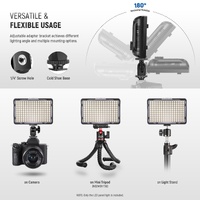 Neewer 176 LED Panel w/Mount Accepts NPF Batteries 