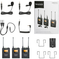 Saramonic UWMIC9 RX9+TX9 UHF Wireless Lavalier Microphone System