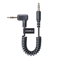 Comica 3.5mm TRS to TRS Coiled Audio Cable Adaptor
