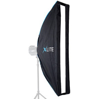 Xlite 30x140cm Pro Umbrella Strip Softbox + Grid & Mask for Elinchrom