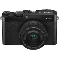 Fujifilm X-E4 Camera + XF 27mm f/2.8 R WR Lens - Black
