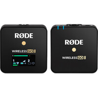 Rode Wireless GO II Black + Rode Microphone Lavalier GO Black