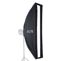 Xlite 25cm x 100cm Pro Umbrella Strip Softbox + Grid & Mask for S-Type