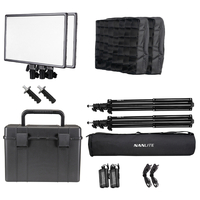 Nanlite Lumipad 25 Soft LED Panel Twin Kit with Hard Case, Light Stands and Grids