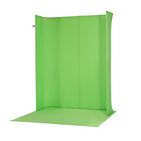 Nanlite 1822U Self Standing Chromakey Green Screen Kit with 4 LED Strip Lights